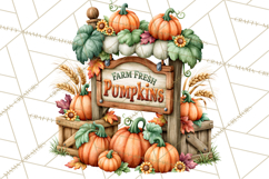 Fall Pumpkin Farm Clipart PNG Autumn Designs Product Image 4