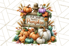 Fall Pumpkin Farm Clipart PNG Autumn Designs Product Image 5