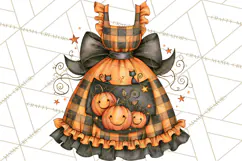 Bright Halloween Kitchen Clipart PNG, Spooky Aprons Mixers Product Image 2
