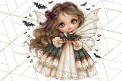 Midnight Halloween Fairy World PNG, Fall Fairies Product Image 5
