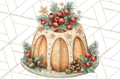 Christmas Dessert Clipart PNG Product Image 2