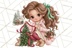 Christmas Tree Farm PNG Clipart, Santa & Elf Characters Product Image 2