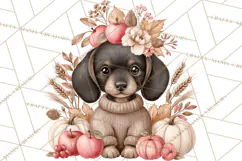 Fall Animals Clipart PNG, Autumn Floral Designs Product Image 3