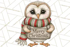 Christmas Animal Clipart PNG, Festive Animals Sign Clip Art Product Image 3