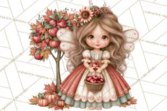 Enchanted Autumn Fairy World PNG, Fall Fairies Product Image 3