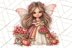 Enchanted Autumn Fairy World PNG, Fall Fairies Product Image 4