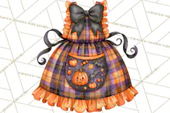 Bright Halloween Kitchen Clipart PNG, Spooky Aprons Mixers Product Image 4