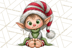 Christmas Munchkins Cute Holiday Clipart PNG Product Image 4