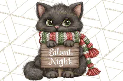 Christmas Animal Clipart PNG, Festive Animals Sign Clip Art Product Image 4