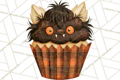 Halloween Monster Cupcake Clipart Png, Halloween Sweets Product Image 5