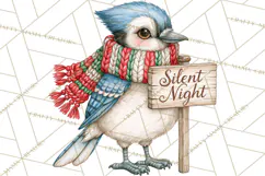 Christmas Animal Clipart PNG, Festive Animals Sign Clip Art Product Image 5