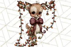 Vintage Christmas Clipart PNG, Christmas Retro Characters Product Image 5