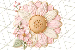 Pink Autumn Cookies Clipart PNG Product Image 2