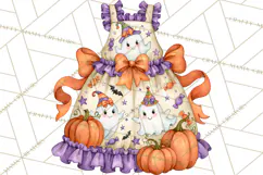 Bright Halloween Kitchen Clipart PNG, Spooky Aprons Mixers Product Image 2