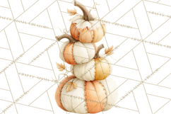 Frayed Fall Ghosts PNG Cozy Autumn Ghost Clipart Product Image 3