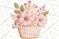 Pink Autumn Cookies Clipart PNG Product Image 3
