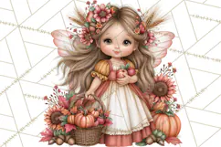 Enchanted Autumn Fairy World PNG, Fall Fairies Product Image 3