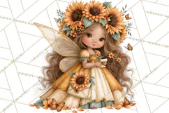 Sunflower Fairy World PNG, Fall Fairies Product Image 3
