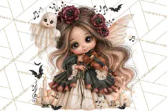 Midnight Halloween Fairy World PNG, Fall Fairies Product Image 3