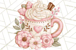 Pink Autumn Cookies Clipart PNG Product Image 4