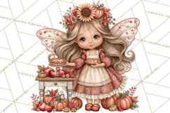 Enchanted Autumn Fairy World PNG, Fall Fairies Product Image 4