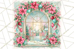Merry And Bright Christmas Watercolor PNG Product Image 4