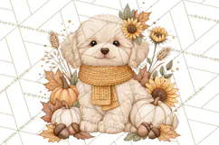 Fall Animals Clipart PNG, Autumn Floral Designs Product Image 4