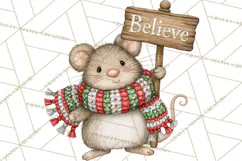 Christmas Animal Clipart PNG, Festive Animals Sign Clip Art Product Image 5
