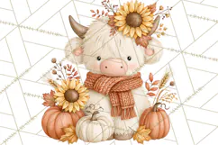 Fall Animals Clipart PNG, Autumn Floral Designs Product Image 5
