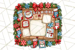 Christmas School Clipart PNG, Teacher Classroom Holiday Png Product Image 4