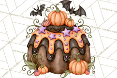 Spooky Halloween Desserts Clipart PNG Product Image 5