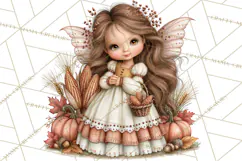 Enchanted Autumn Fairy World PNG, Fall Fairies Product Image 5