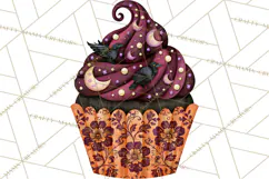 Halloween Cupcake Clipart PNG, Halloween Sweet Treats Product Image 5