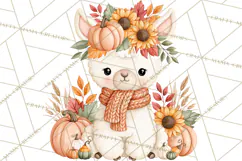 Fall Animals Clipart PNG, Autumn Floral Designs Product Image 2