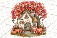 Enchanted Autumn Fairy World PNG, Fall Fairies Product Image 2