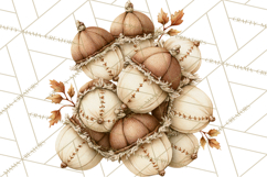 Frayed Fall Ghosts PNG Cozy Autumn Ghost Clipart Product Image 2