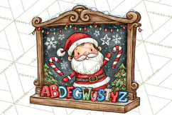 Christmas School Clipart PNG, Teacher Classroom Holiday Png Product Image 2