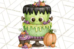 Spooky Halloween Desserts Clipart PNG Product Image 3