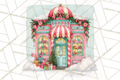 Merry And Bright Christmas Watercolor PNG Product Image 3