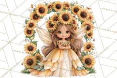 Sunflower Fairy World PNG, Fall Fairies Product Image 3