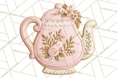Pink Autumn Cookies Clipart PNG Product Image 4