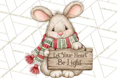 Christmas Animal Clipart PNG, Festive Animals Sign Clip Art Product Image 4