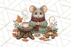 Sweater Weather Woodland Animals PNG Product Image 4