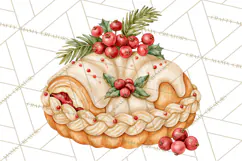 Christmas Dessert Clipart PNG Product Image 4