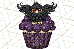 Halloween Monster Cupcake Clipart Png, Halloween Sweets Product Image 4