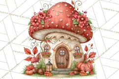 Enchanted Autumn Fairy World PNG, Fall Fairies Product Image 4