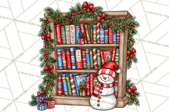Christmas School Clipart PNG, Teacher Classroom Holiday Png Product Image 3