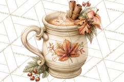 Frayed Fall Ghosts PNG Cozy Autumn Ghost Clipart Product Image 3