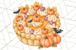 Spooky Halloween Desserts Clipart PNG Product Image 3