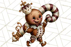 Vintage Christmas Clipart PNG, Christmas Retro Characters Product Image 2